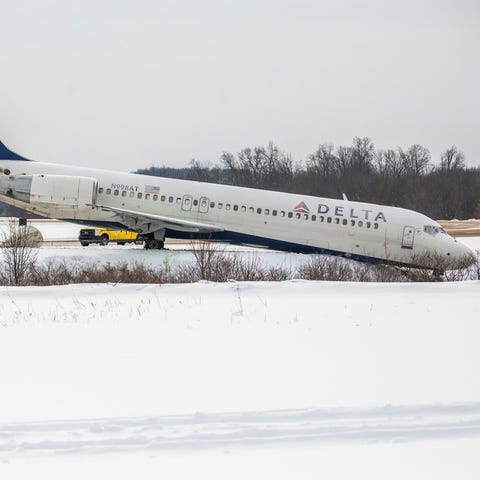 A Delta Boeing 717 was departing Pittsburgh for At