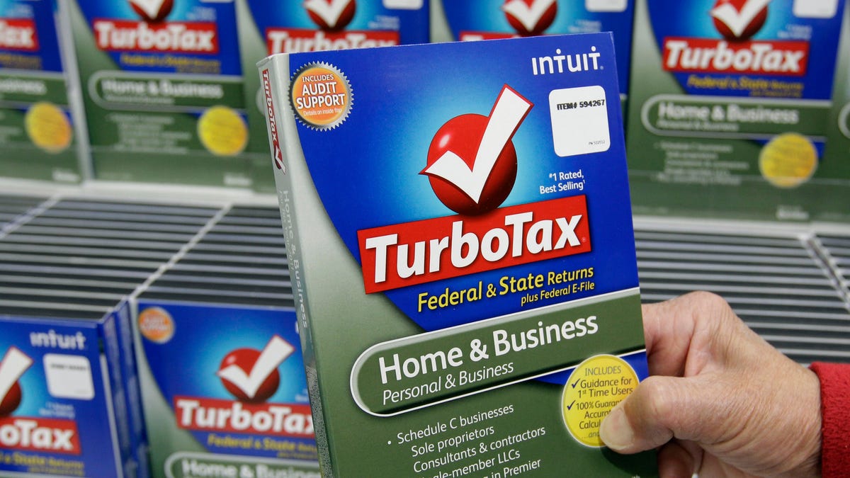 Customer looks at a copy of TurboTax on sale at Costco in Mountain View, Calif., Tuesday, Jan. 24, 2012. The software available for the 2012 tax season has been both beefed up and made easier to use.