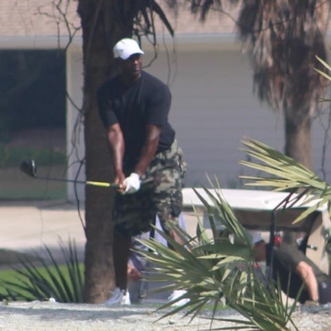 Michael Jordan played golf Friday at Oceanside in 