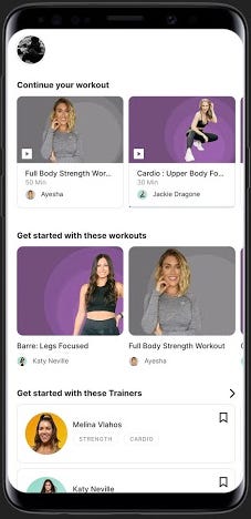 The Heilung.fit app offers fitness courses for dance, yoga and strength training as well as meditation and nutrition offers.