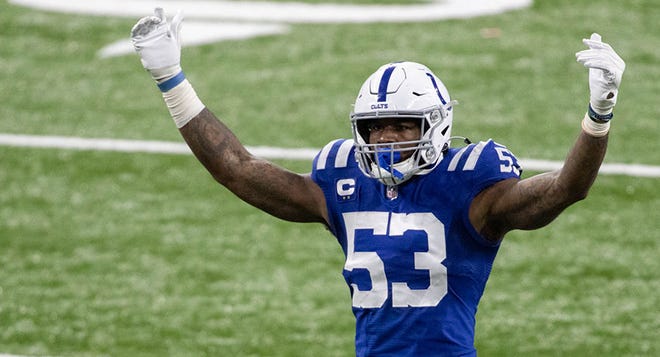 Linebacker Darius Leonard has been a first-team All-Pro in two of his three seasons (2018, '20). He had 132 tackles and 7 passes defended in 2020.