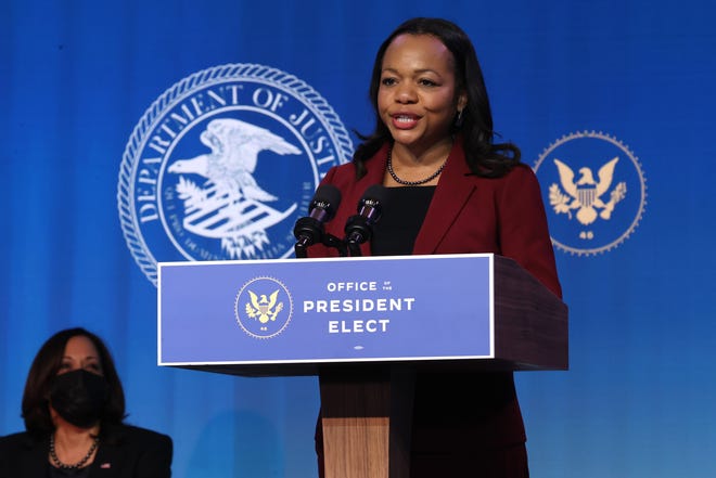 Kristen Clarke, president of the Lawyers’ Committee for Civil Rights Under Law, says the Biden administration needs to undo “extensive damage” in enforcing civil rights laws.