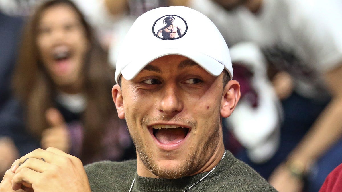 Johnny Manziel, seen here in 2017, made his Fan Controlled Football league debut on Saturday night.
