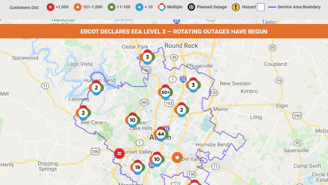 Austin Texas power outage: Rolling blackouts begin amid winter storm