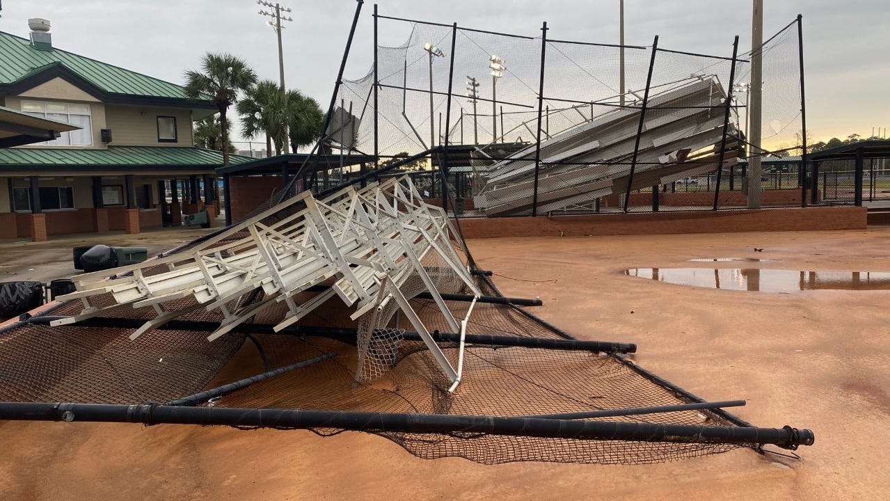 Panama City Beach Florida sees damage from storm with possible tornado