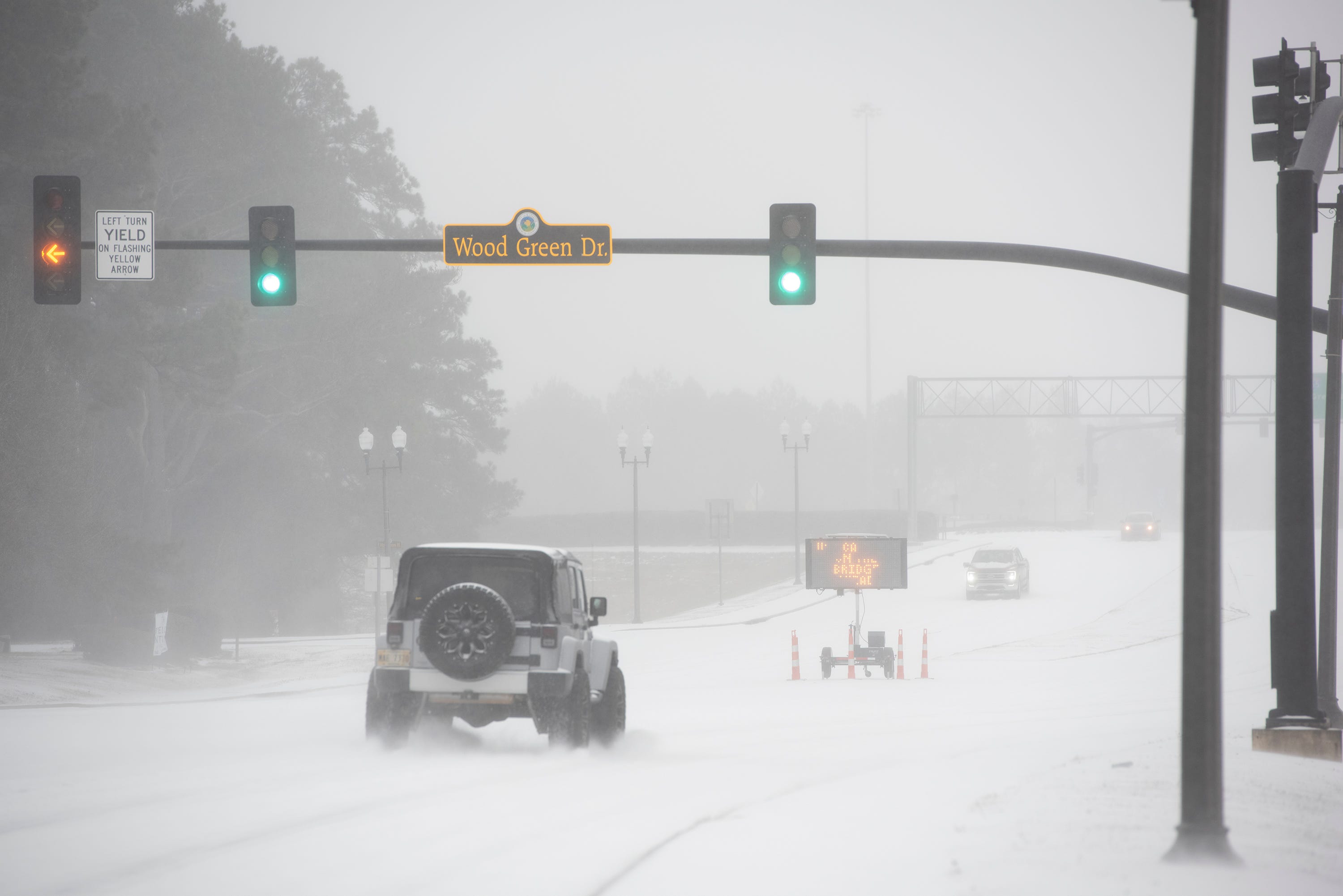 Mississippi weather Winter storm brings mix of snow, thunder, ice