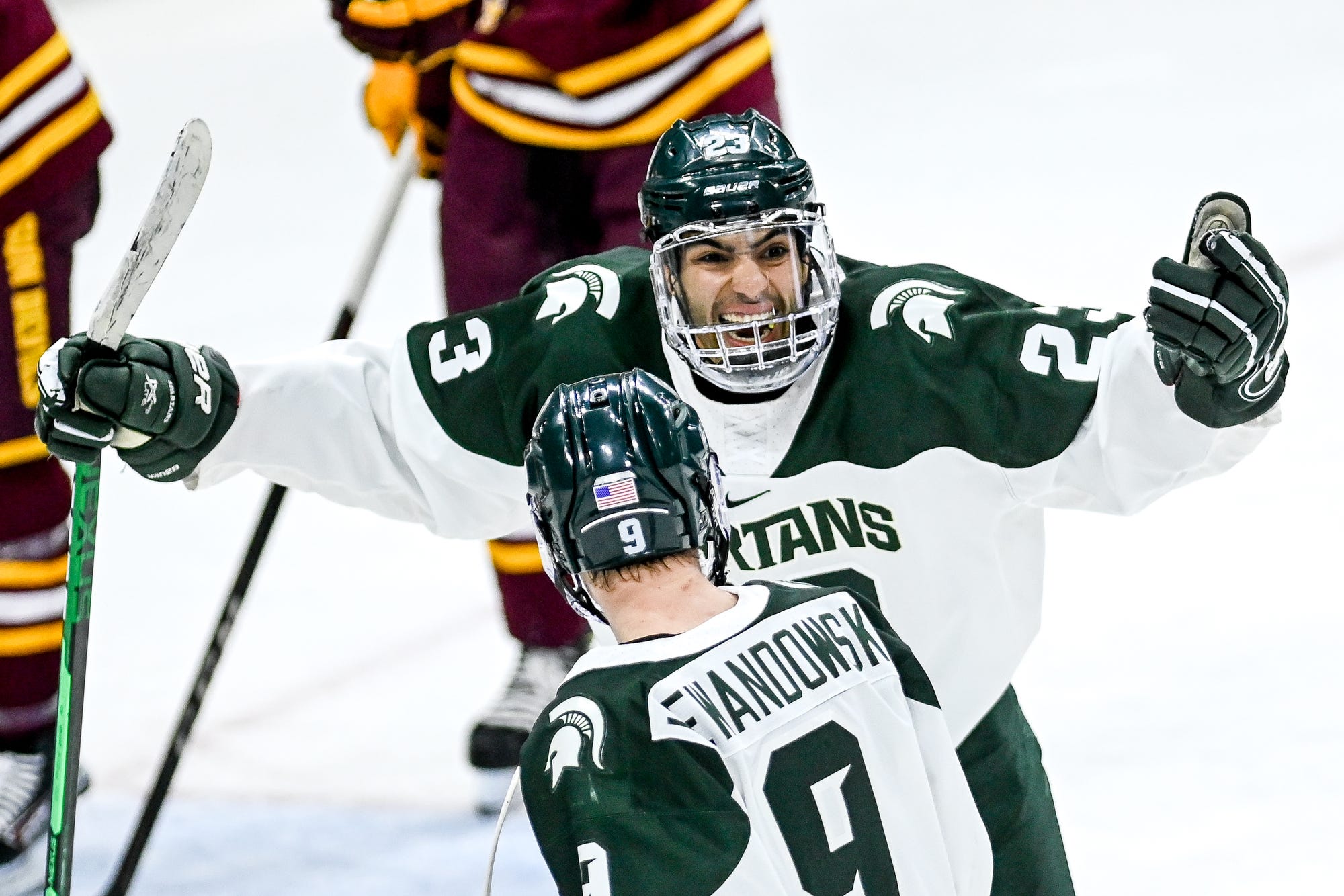 Michigan State's Jagger Joshua Hockey opponent used racial slurs
