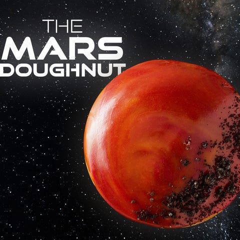Krispy Kreme has the special Mars Doughnut only on
