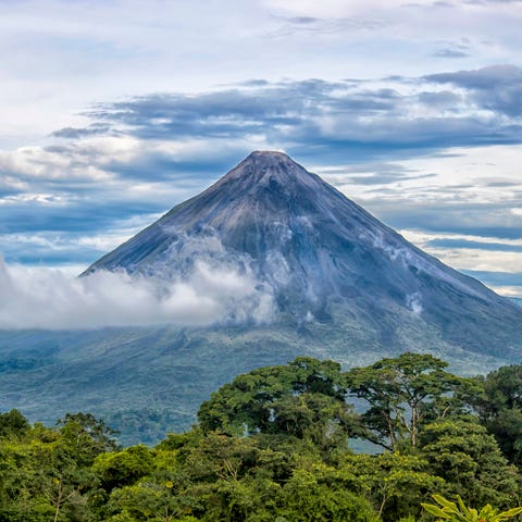 Arenal Volcano looks straight out of a children's 