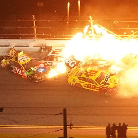 The 2021 Daytona 500 ended with a spectacular mult