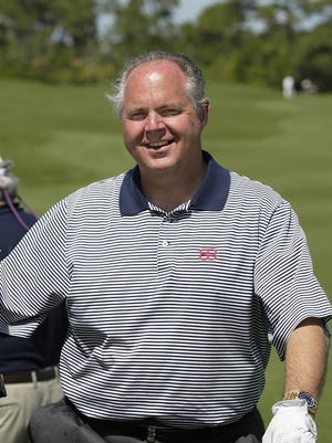 Rush Limbaugh, seen here at the Gary Player Invitational at The Floridian Golf and Yacht Club in Palm City in 2004, died Wednesday at 70.