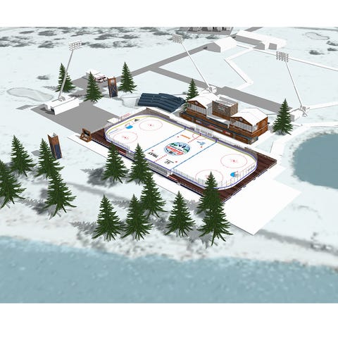 The NHL's architectural rendering of what the outd