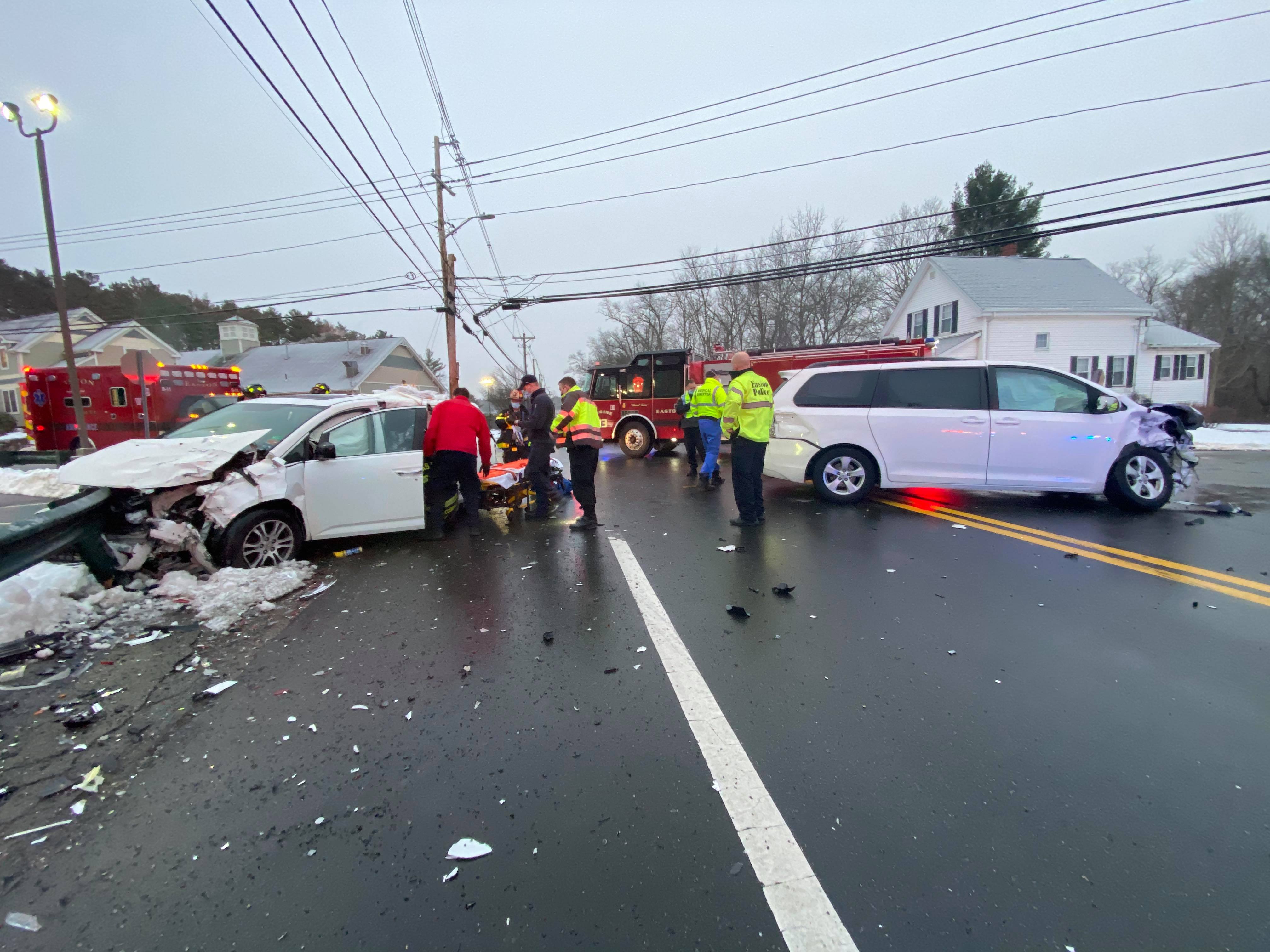Easton 10 injured in collision at Purchase and Washington streets