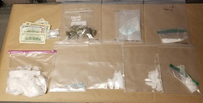 A joint investigation by the Walton County Sheriff’s Office, Florida Department of Law Enforcement and the DeFuniak Springs Police Department resulted in the discovery of methamphetamine, heroin and prescription pills at an Oakridge Road home in DeFuniak Springs on Feb. 17.