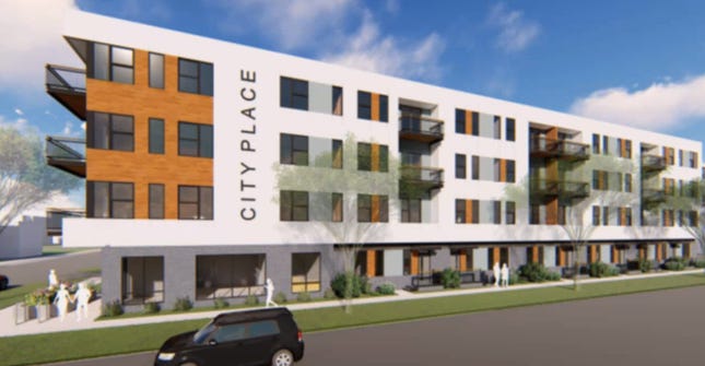 A new four-story, 38-unit expansion of City Place affordable apartments replaces initial plans to develop a three-story, 30-unit building.