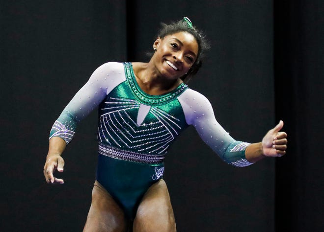 Gold medal-winning gymnast Simone Biles will perform at Fiserv Forum in October.