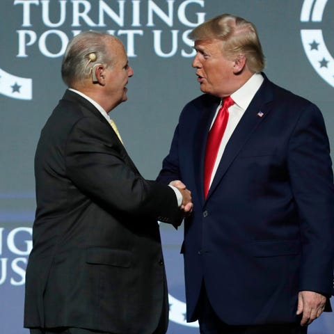 Rush Limbaugh and President Donald Trump in 2019, 