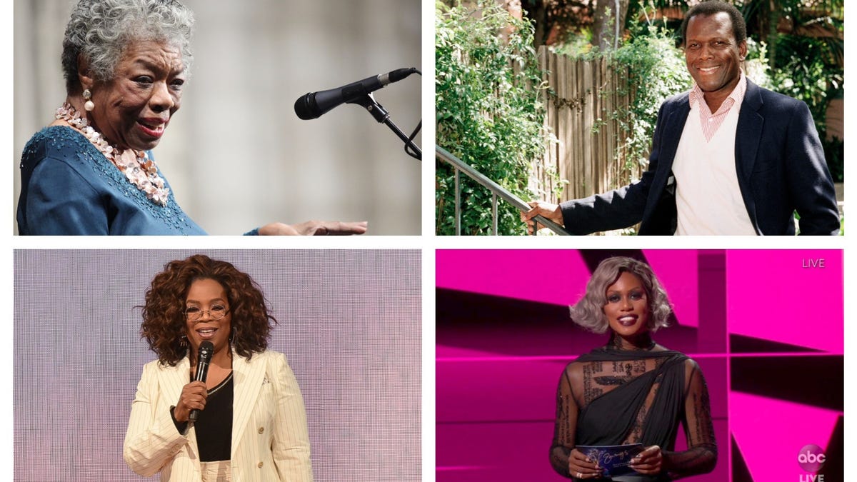 Black trailblazers like Maya Angelou, Sidney Poitier, Oprah Winfrey, Laverne Cox and more create space for the budding Black entertainers we see today.