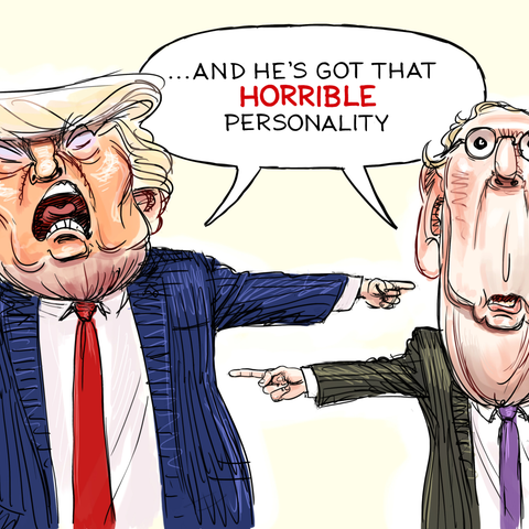 Trump McConnell Horrible Personality