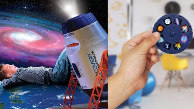 This cool toy is a nightlight and a planetarium all in one.