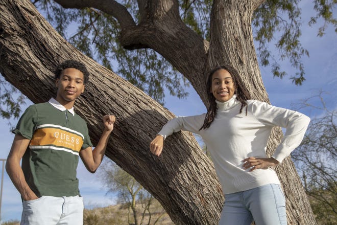 Tempe Union High School District siblings Gabrielle and Gabriel Sauls. Black youth and young adults across the state are discussing their views of 2020 (COVID, calls for social/criminal justice reform, etc.), how it has impacted them and what they hope for the future.
