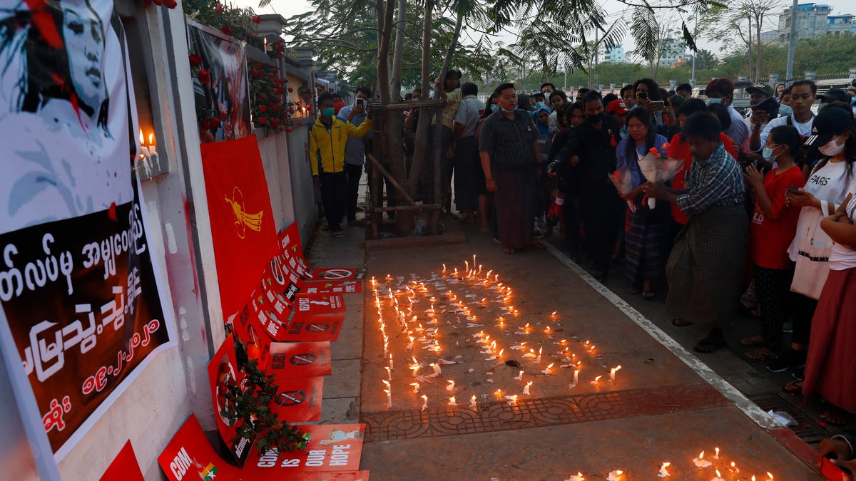 Woman shot during protest against Myanmar coup dies 3 Woman shot during protest against Myanmar coup dies 3