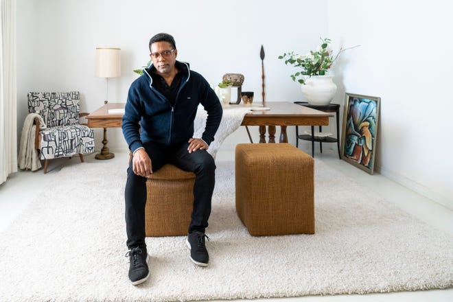 Rio Hamilton in the home that he grew up in and has co-owned with his mother since 2004. The house is now claimed by a corporate firm that has taken charge of his mother's life decisions and finances — without Rio's consent.