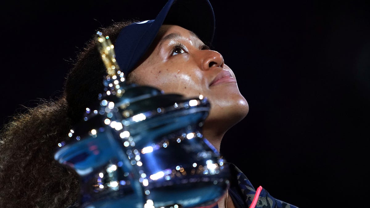 Naomi Osaka collects her second Australian Open trophy after beating American Jennifer Brady on Saturday.