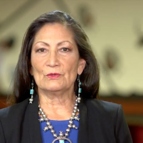 Rep. Deb Haaland of New Mexico on Aug. 20, 2020, i