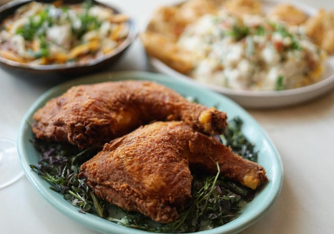 The specialty dish at County Line Southern Fried Chicken, which is expected to open at the Delray Beach Market this spring. MENIN
