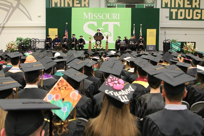 Missouri S&T plans to offer in-person commencement for spring 2021 graduates. Photo taken before COVID-19 by Terry Barner/Missouri S&T