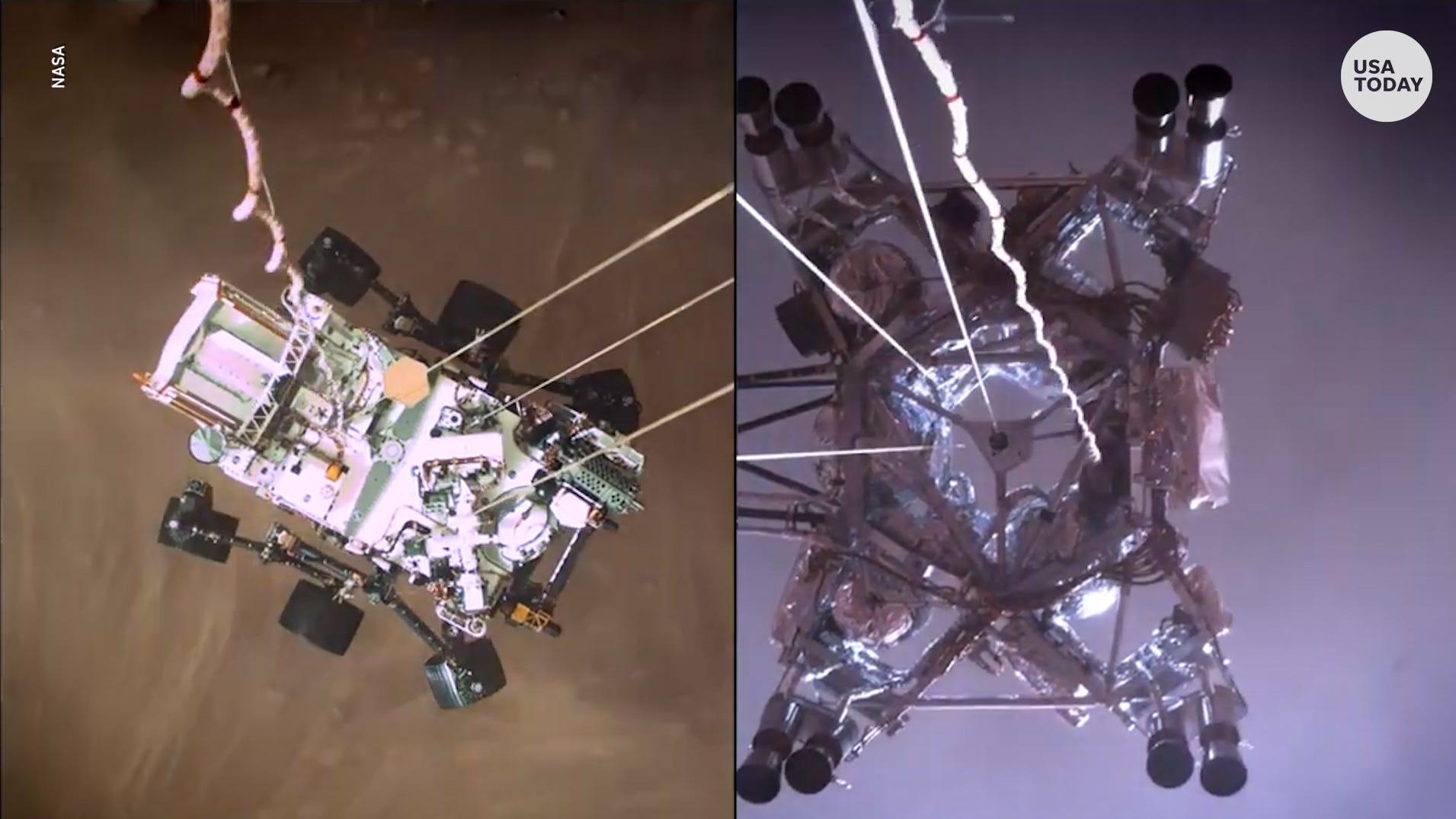 NASA reveals new Mars landing video from rover's perspective