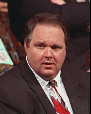 Rush Limbaugh at the Republican National Convention on Aug. 18, 1992.