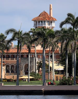 Former President Donald Trump's Mar-a-Lago resort on Feb. 10, 2021, in Palm Beach, Florida.