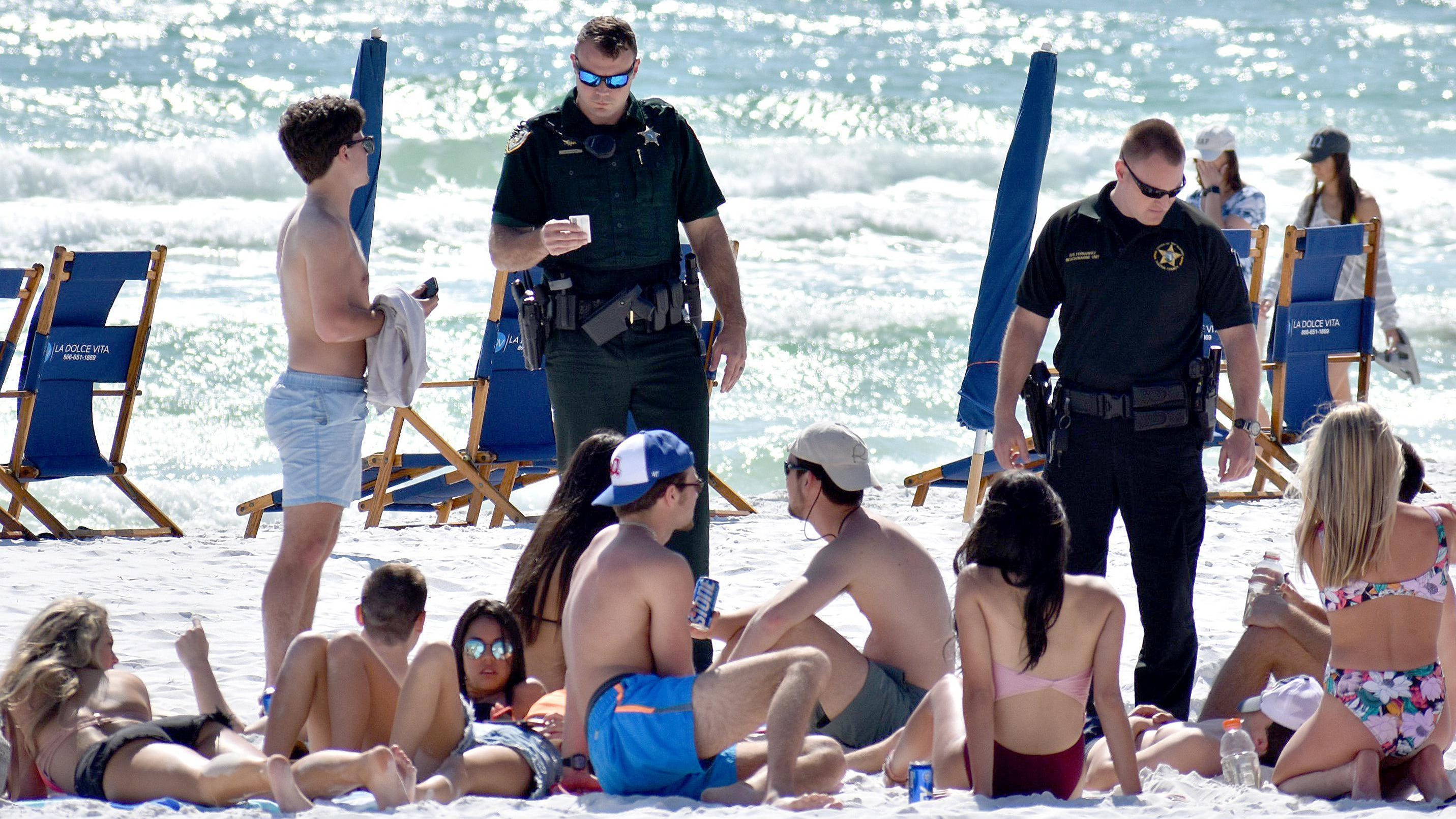 Spring break 2021 in Destin, Walton, Florida amid COVID pandemic