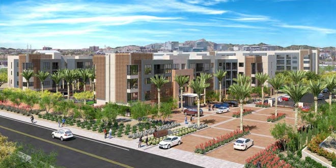 A new apartment complex, Banyan North Tempe, is planned near Miller and Curry roads north of Loop 202.