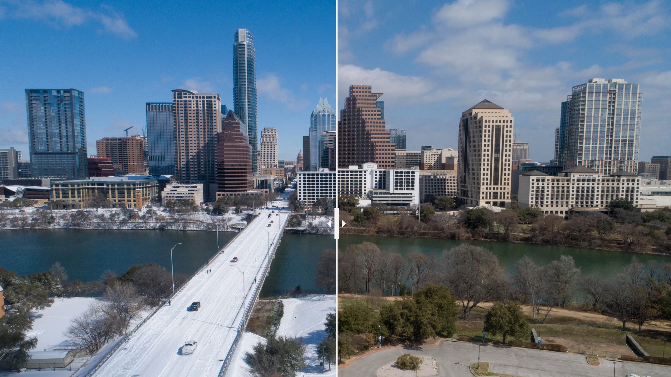 Texas winter storm: Before, after photos show the difference in Austin