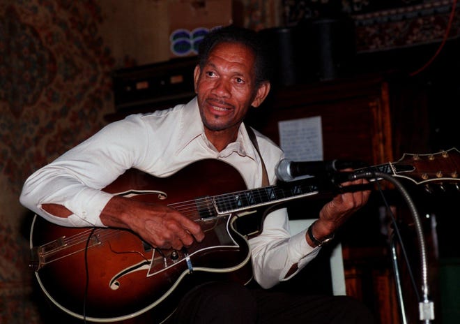 Jazz guitarist Roland Gresham, seen performing at The Boro Bar and Grill in Murfreesboro, taught legendary rock star Jimi Hendrix.