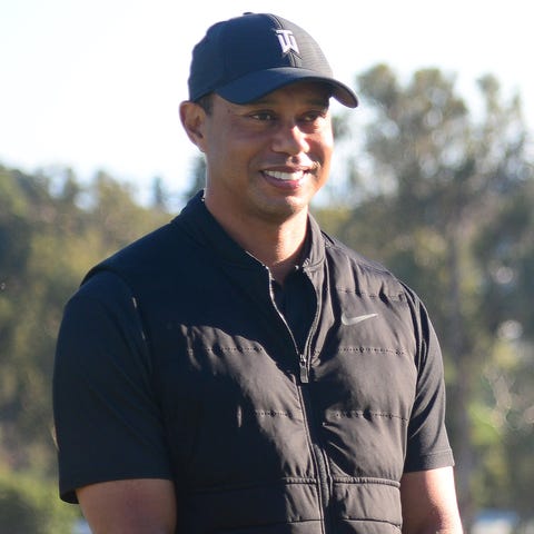 Tiger Woods during the final round of The Genesis 