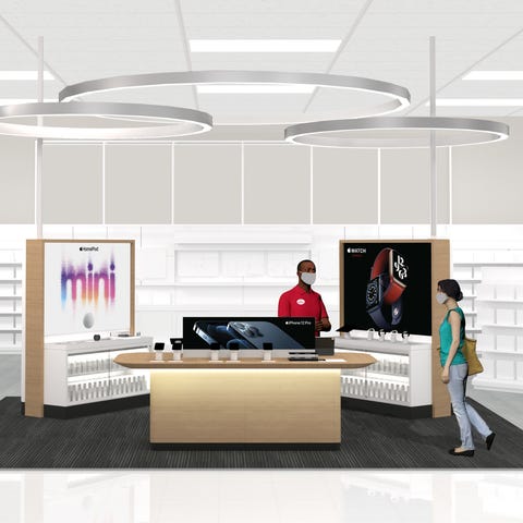 Rendering of what Target's new Apple shopping dest