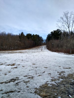The sledding hill at Hinckley Reservation in Medina County.