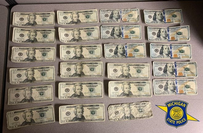 Michigan State Police said in a tweet that a woman's cousin gave her counterfeit money after she sold him $400 worth of marijuana.