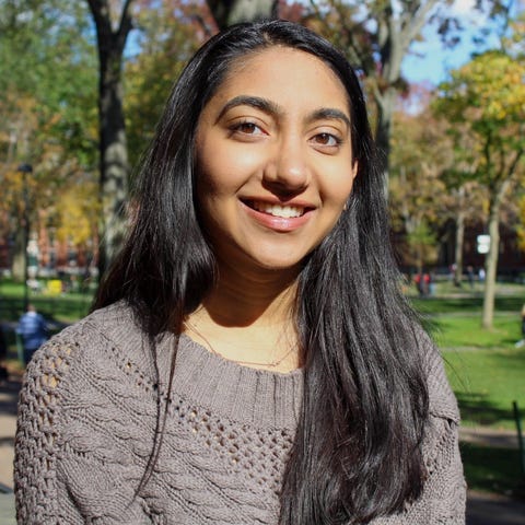 Anjali Chakradhar in Cambridge, Massachusetts, in 