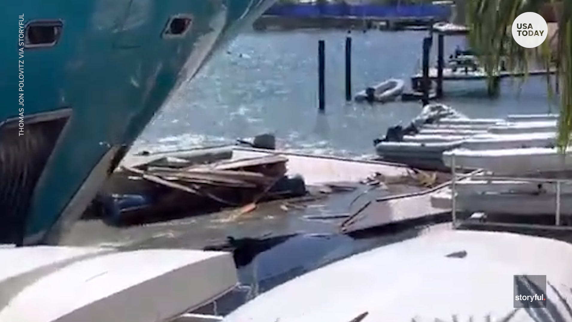 yacht crash st maarten