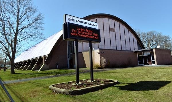 Loring Arena was ordered closed Tuesday due to an ammonia leak.