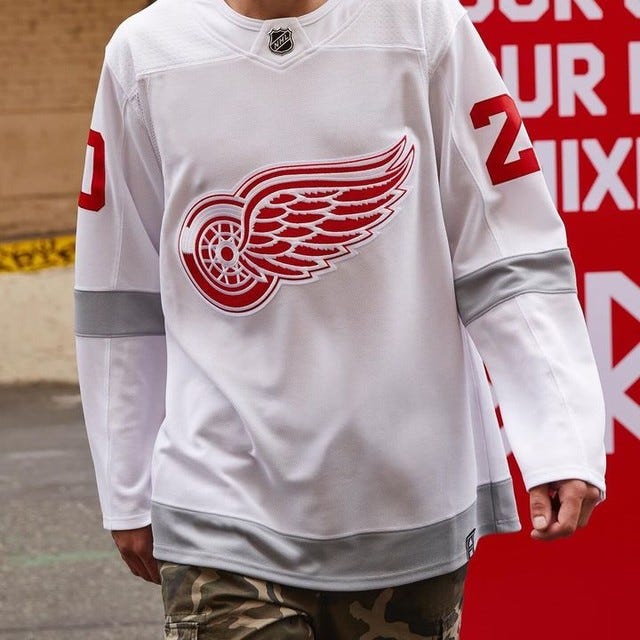 nhl red wings jersey