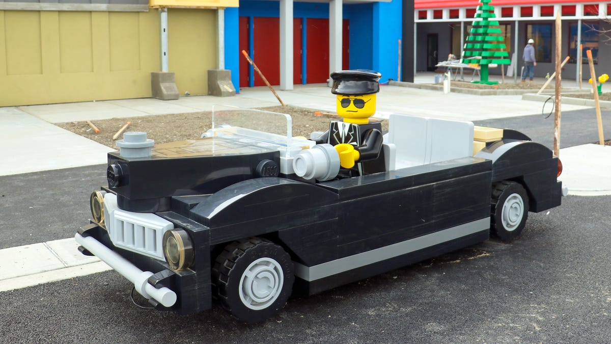 A Lego character on site at the Legoland New York property in Goshen, which could open as soon as April 9, with limited capacity, according to New York's COVID rules for outdoor amusement parks.