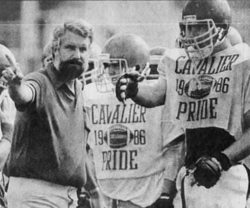 Purcell Marian coach Herb Woeste, shown in 1987, took the Cavaliers to the 1986 state title game.