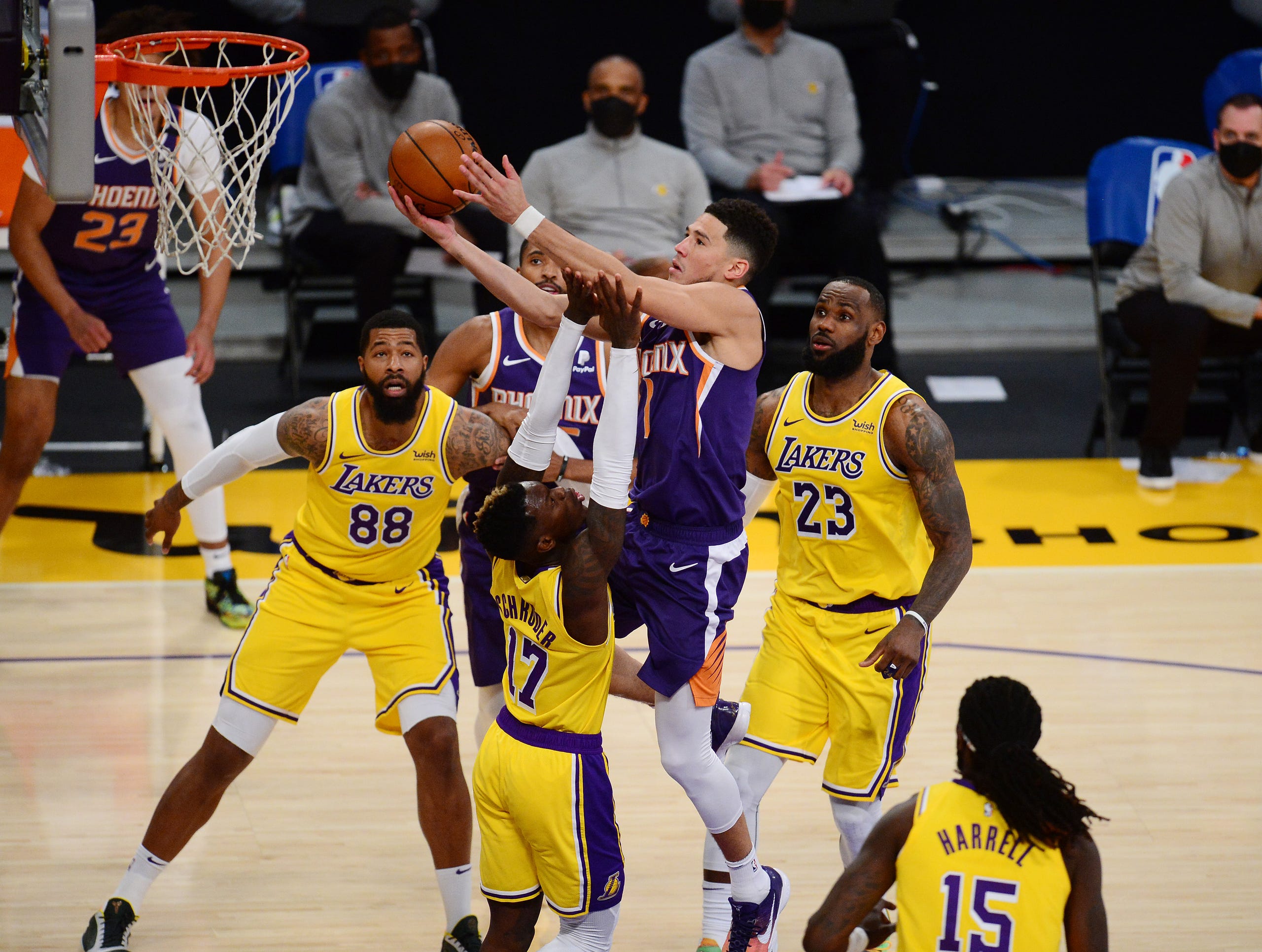 Phoenix Suns Vs Los Angeles Lakers Game Photos