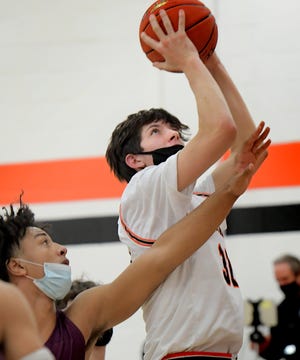 Brady Stump, seen here in a file photo, had 18 points on Saturday for York Suburban in an upset win over Columbia.